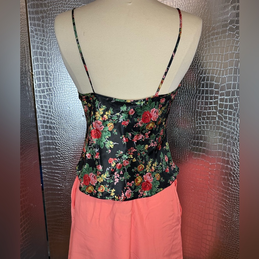 Victoria's Secret Black and Pink Floral Vintage Camisole Size Small - Picture 3 of 8